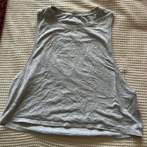 Lululemon grey crop top tank